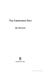 Tapa de The libertarian idea