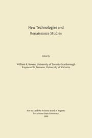 Tapa de New technologies and Renaissance studies