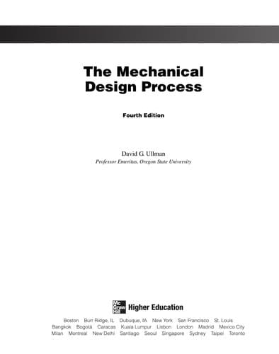 Tapa de The mechanical design process