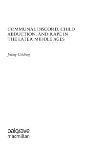 Tapa de Communal discord, child abduction, and rape in the later Middle Ages