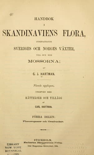 Tapa de Handbok i Skandinaviens flora