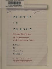 Tapa de Poetry in person