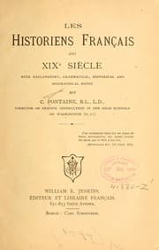 Tapa de Les historiens français du XIXe siècle