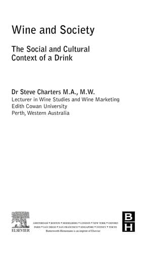 Tapa de Wine and society