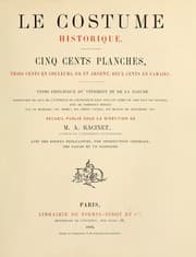 Tapa de Le costume historique