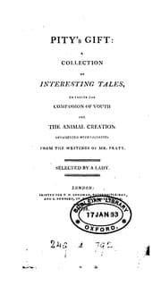 Tapa de Pity's gift: a collection of interesting tales, to excite the compassion of youth for the animal ..