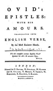 Tapa de Ovid's Epistles: With His Amours