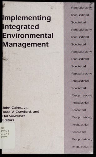 Tapa de Implementing integrated environmental management