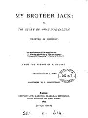 Tapa de My brother Jack; or, The story of What-d'ye-call 'em