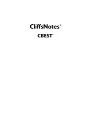 Tapa de Cliffsnotes CBEST