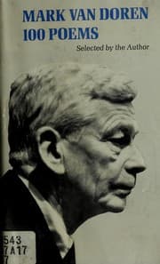 Tapa de Mark Van Doren: 100 poems
