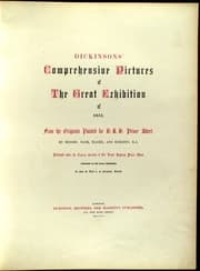 Tapa de Dickinsons' comprehensive pictures of the Great Exhibition of 1851