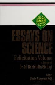 Tapa de Essays on science