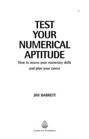 Tapa de Test your numerical aptitude / Jim Barrett