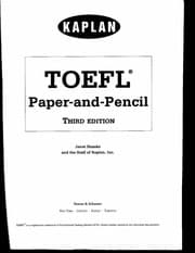 Tapa de Kaplan TOEFL paper-and-pencil