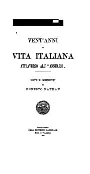 Tapa de Vent' anni di vita italiana attraverso all' "Annuario."