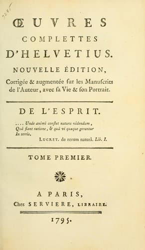Tapa de uvres complettes d'Helvetius