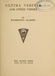 Tapa de Ultima veritas, and other verses