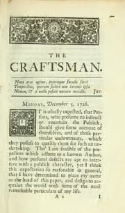 Tapa de The craftsman : being a critique on the times