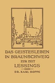 Tapa de Das Geistesleben in Braunschweig zur Zeit Lessings
