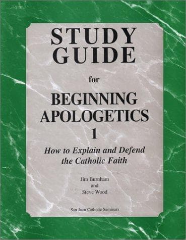 Tapa de Study guide for beginning apologetics 1