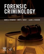 Tapa de Forensic criminology