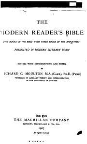 Tapa de The Modern Reader's Bible: The Books of the Bible with Three Books of the ..