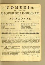 Tapa de Comedia intitulada O poder do lindo sexo. Ou Amazonas