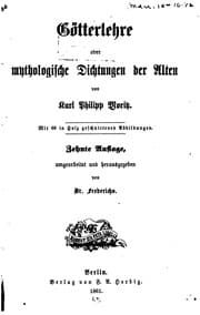 Tapa de Götterlehre oder mythologische Dichtungen der alten