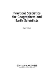 Tapa de Practical statistics for geographers and earth scientists