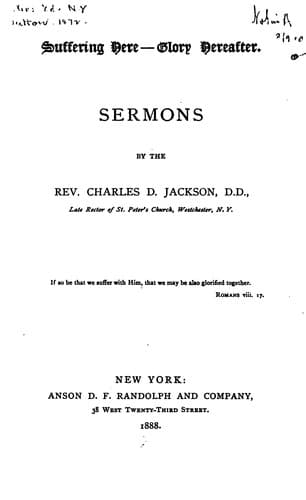 Tapa de Suffering Here--glory Hereafter: Sermons