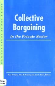 Tapa de Collective bargaining in the private sector