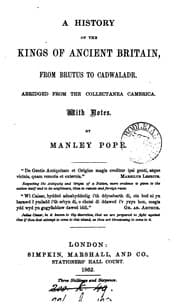 Tapa de A history of the kings of ancient Britain, from Brutus to Cadwaladr, abridged from [Brut Tysilio ..