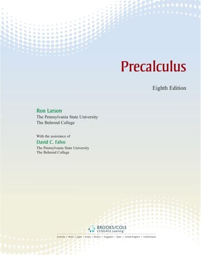 Tapa de Precalculus