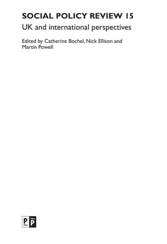 Tapa de Social policy review