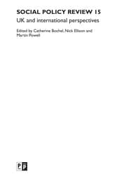 Tapa de Social policy review