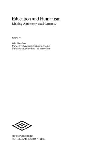 Tapa de Education and humanism