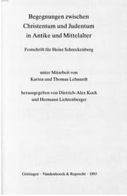 Tapa de Begegnungen zwischen Christentum und Judentum in Antike und Mittelalter