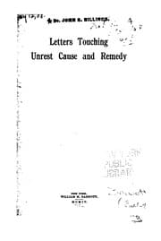 Tapa de Letters Touching Unrest, Cause and Remedy