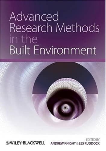 Tapa de Advanced research methods in the built environment