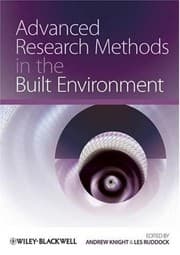 Tapa de Advanced research methods in the built environment