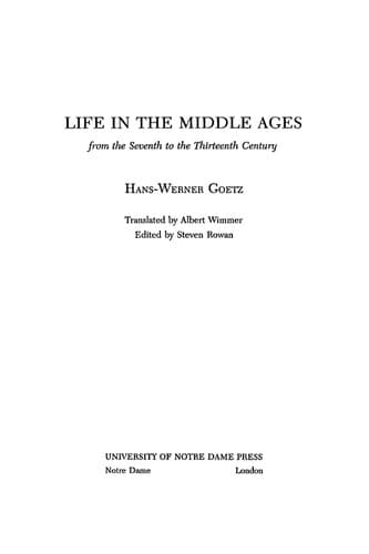 Tapa de Life in the Middle Ages