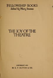 Tapa de The joy of the theatre