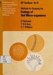 Tapa de Methods for studying the ecology of soil micro-organisms
