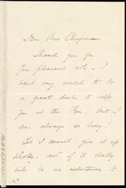 Tapa de [Letter to] Dear Mrs. Chapman