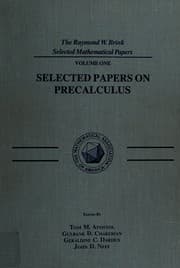 Tapa de Selected papers on precalculus