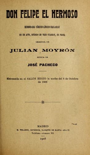 Tapa de Don Felipe el hermoso