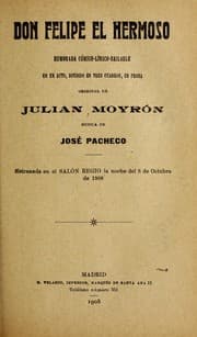 Tapa de Don Felipe el hermoso