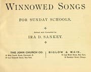 Tapa de Winnowed songs for Sunday schools