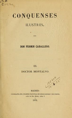Tapa de Doctor Montalvo